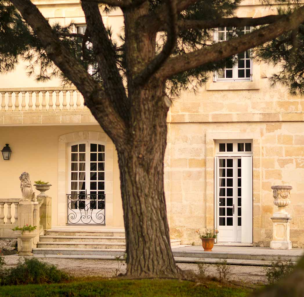 Détail de la bâtisse du Château d'Arcins